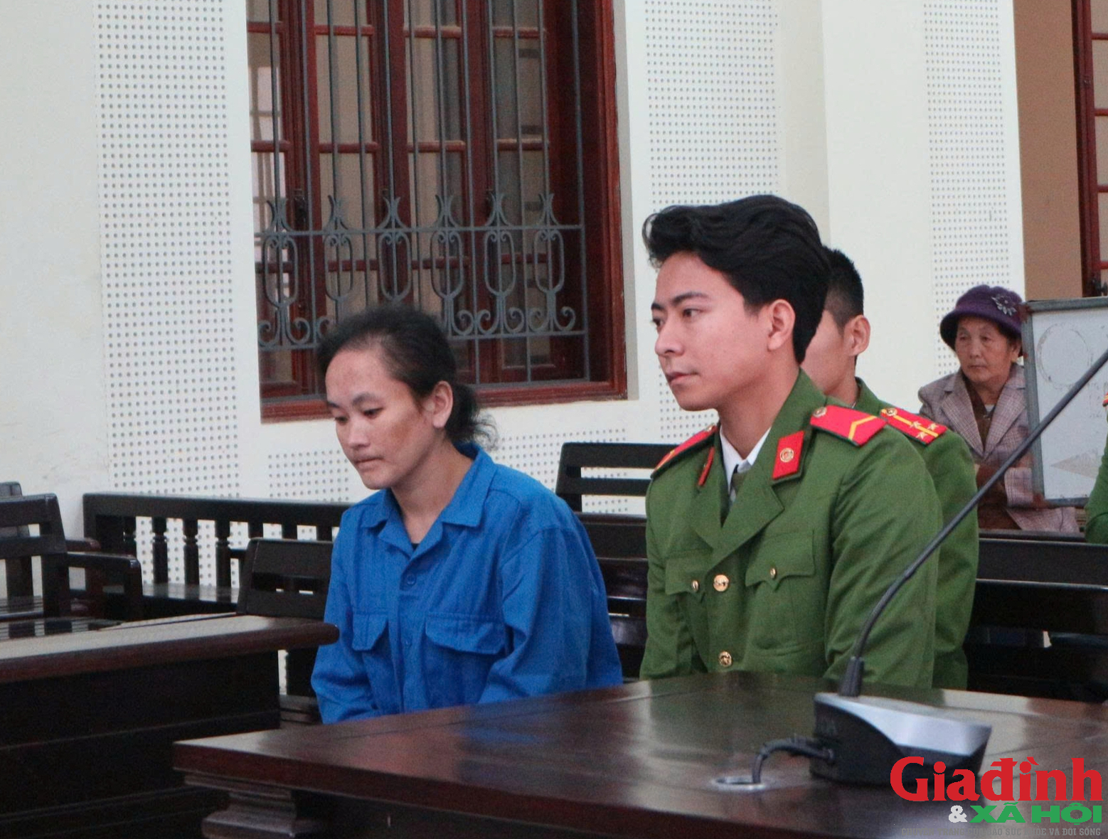 Bị cáo Chò tại phiên tòa.