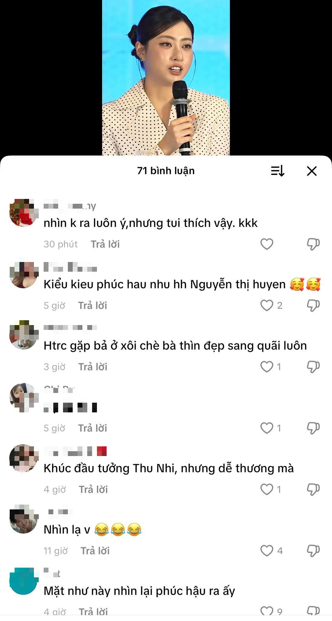 Nhiều fan để lại bình luận thú vị với diện mạo mới của Lương Thùy Linh.