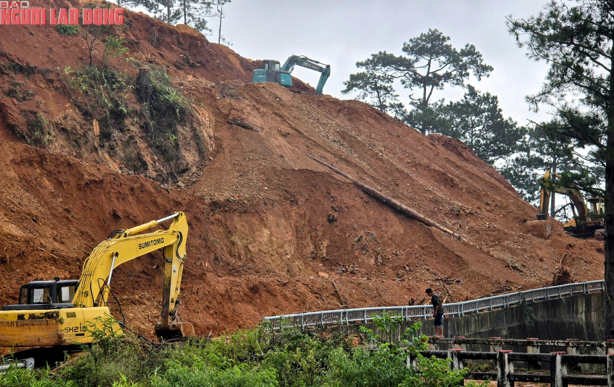 Hiện trạng đèo Damp;#39;ran nối Lâm Đồng - Khánh Hoà sau gần 1 tháng sửa chữa - 6