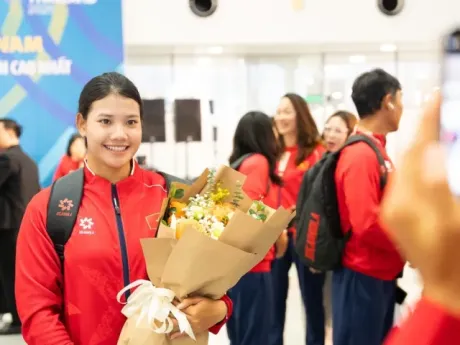 Các VĐV Việt Nam mang theo niềm tin và khát vọng chinh phục SEA Games 33