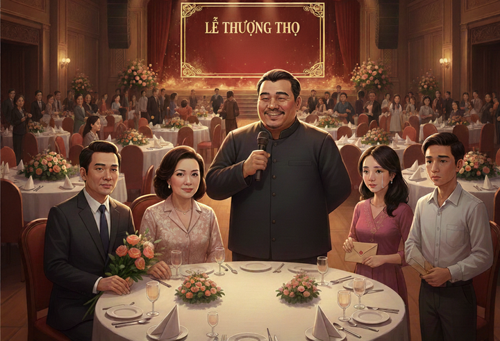 Anh cả muốn tổ chức lễ thượng thọ bố rầm rộ, bất chấp ý nguyện của bố mẹ và các em. (Ảnh minh họa: AI)