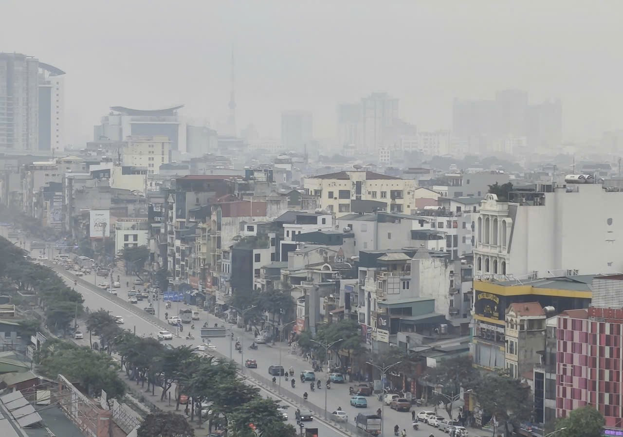 Bụi mịn dày đặc như sương mù