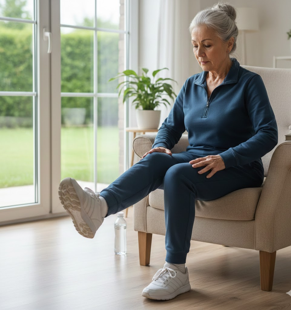 Bài tập duỗi đầu gối giúp tăng sức mạnh cơ đùi trước, nhóm cơ hỗ trợ đứng lên, ngồi xuống, leo cầu thang, cải thiện biên độ vận động khớp gối.