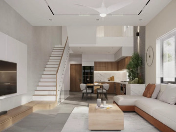 Mẫu thiết kế phòng khách 30m2 đẹp, hiện đại