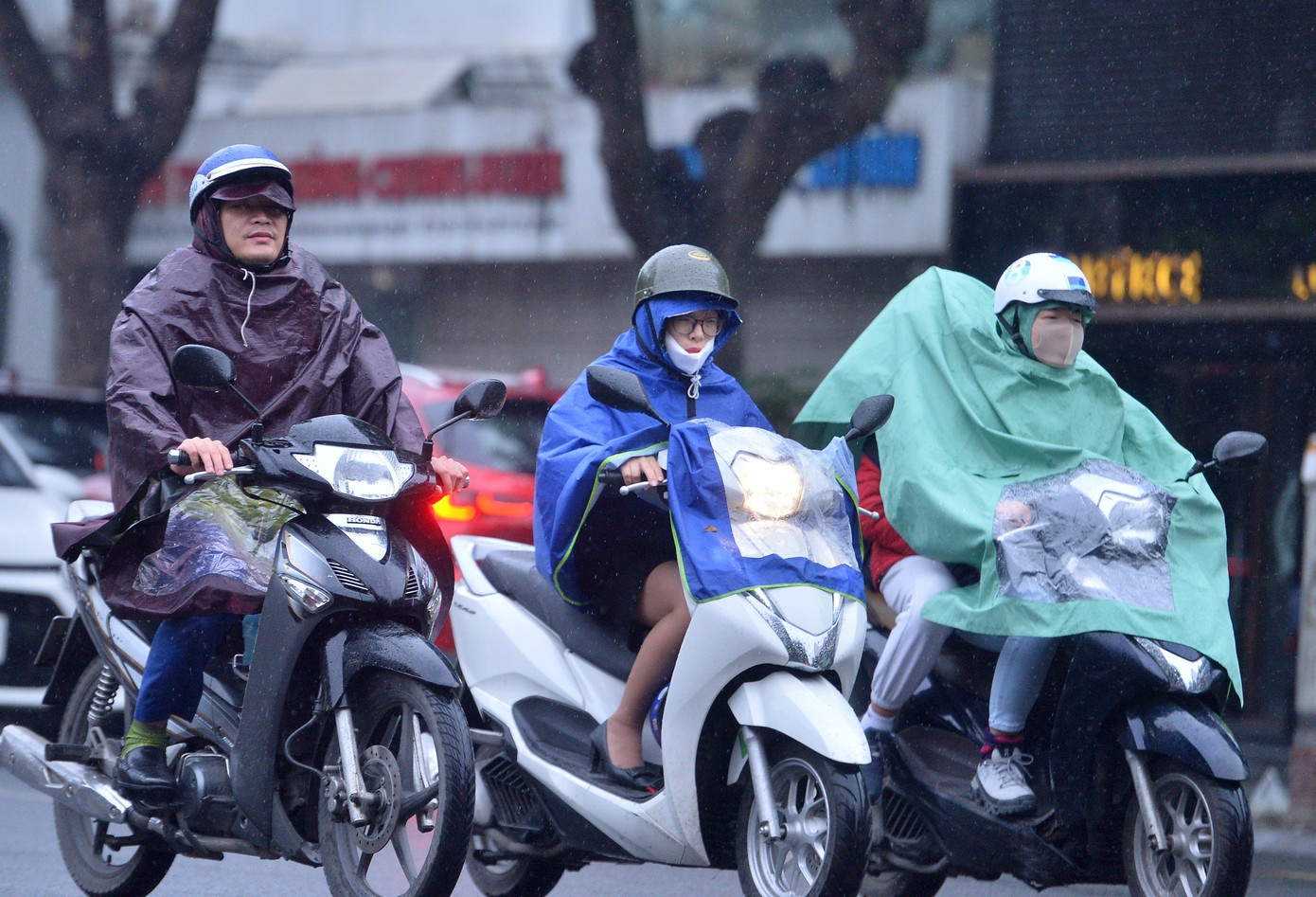 Không khí lạnh khiến nhiệt độ giảm sâu, gây mưa. Ảnh minh họa