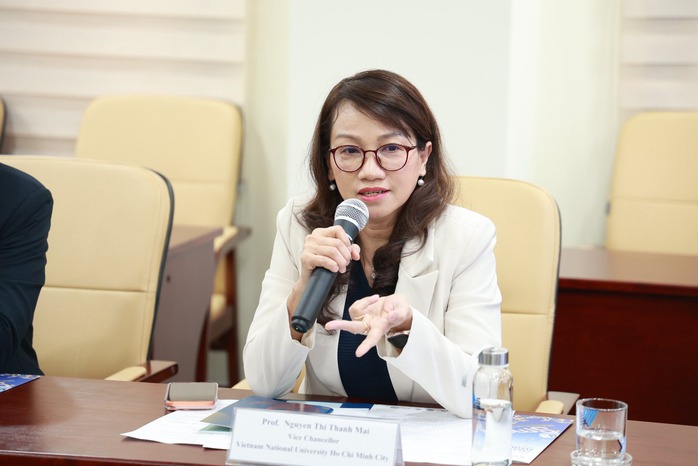 NGƯT - GS -TS Nguyễn Thị Thanh Mai là nữ giám đốc đầu tiên của hệ thống giáo dục ĐH có quy mô hàng đầu Việt Nam