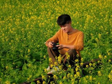 Cánh đồng hoa cải cách trung tâm Hà Nội 30km nở rộ, khách vượt xa đến check-in