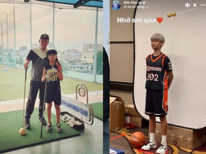 Con trai Lệ Quyên tham gia nhiều môn thể thao từ nhỏ.