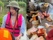 Sao Việt chung sức vì miền Trung: Diệp Lâm Anh huy động xe 0 đồng tiếp lương thực, Hà Anh giữ ấm cho trẻ em vùng lũ