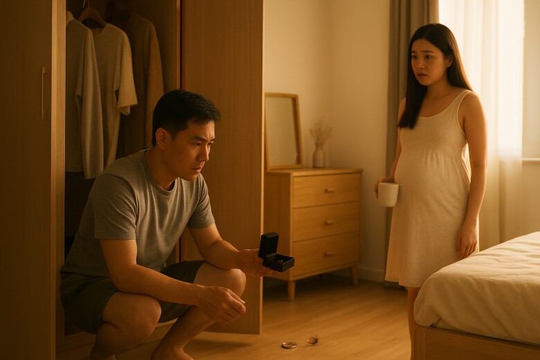 Chồng đưa đi xét nghiệm ADN khi mang thai, đến khi cầm kết quả, anh chỉ biết quỳ xuống khóc - 1