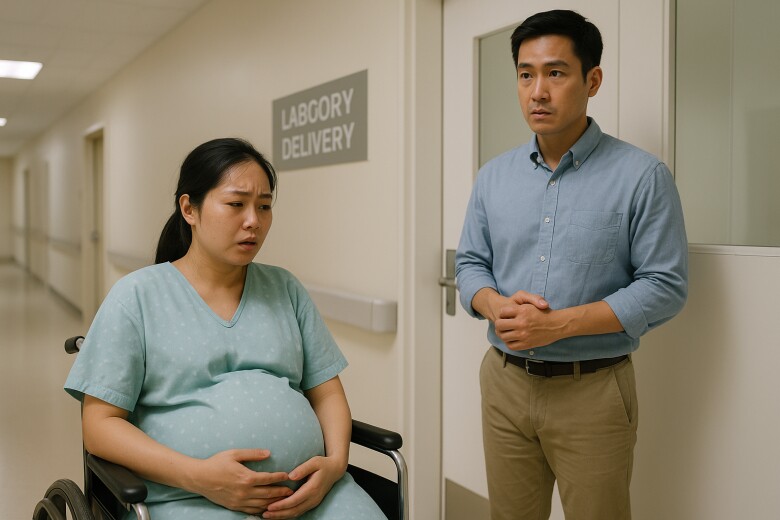 Đêm tôi nhập viện vì dọa sảy, chồng cũ lao tới ôm bụng khóc, sáng hôm sau vợ anh đến đánh ghen - 1