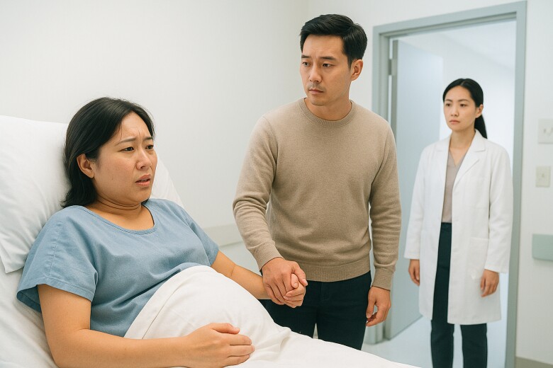 Đúng lúc đang đau đẻ thì người yêu cũ của chồng xuất hiện, sự thật khiến tôi nghẹn lời - 1