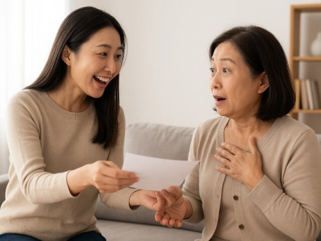 Bà bầu - Giục con gái 30 tuổi đi lấy chồng, con đưa ra tờ giấy khiến cả nhà vỡ òa