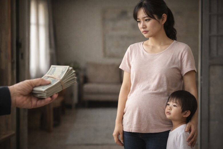 Lúc tôi bầu nhà chồng hắt hủi không nhận cháu, vài năm sau mang tiền tỷ đến tận nhà xin đón về nuôi - 1