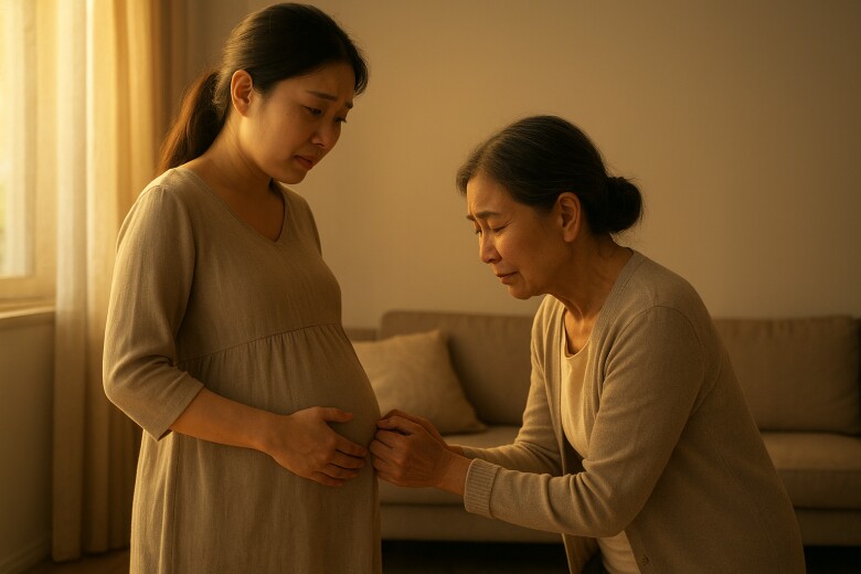 Mẹ chồng từ chối nhận cháu, 9 tháng sau bà quỳ gối xin tôi tha thứ khi biết sự thật - 1