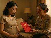 Bà bầu - Mẹ chồng cũ đến thăm khi tôi mang bầu, bà đưa ra cuốn sổ đỏ khiến tôi bật khóc