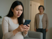 Bà bầu - Cầm điện thoại của mẹ chồng, tôi vô tình phát hiện bí mật động trời của anh
