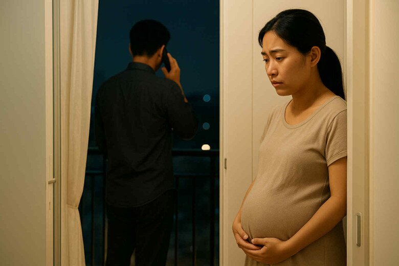 Vợ bầu mà đêm nào chồng cũng ra ban công gọi điện, tôi chết lặng khi nghe được một câu nói - 1