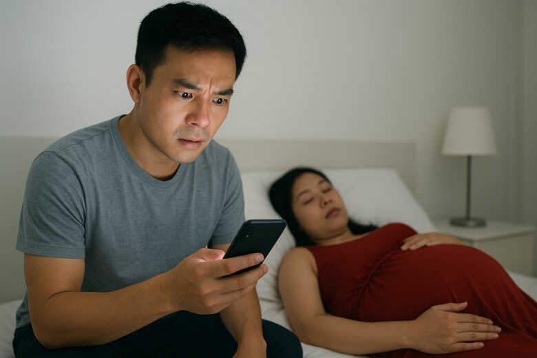 Vô tình nghe cuộc điện thoại lúc nửa đêm, tôi phát hiện đứa con trong bụng vợ không phải của mình - 1