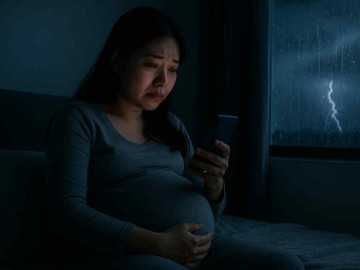 Bầu bí, nửa đêm tôi nhắn tin cho chồng em sợ quá, muốn anh ở đây, câu trả lời khiến tôi sụp đổ