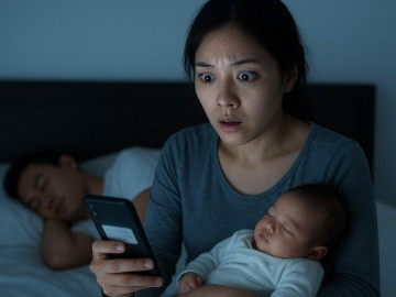 Bà bầu - Vừa sinh con chưa đầy tháng, tôi choáng ngợp trước sự thật về chồng