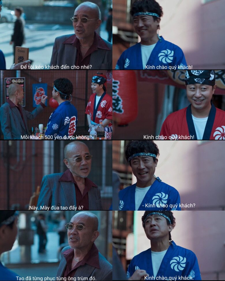 Câu tiếng Nhật duy nhất mà bộ đôi cây hài biết là kính chào quý khách.