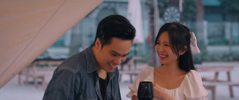 Thái Dũng và Ngọc Huyền có nhiều tương tác thú vị trong Đừng Nói Khi Yêu.