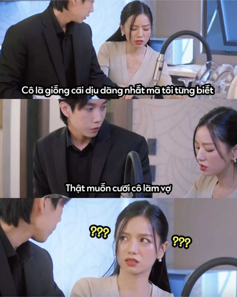 Lời thoại khiến người xem phát ngượng nhưng gây sốt mạng xã hội dạo gần đây.