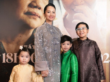 Đỗ Thị Hải Yến mang 3 con với chồng doanh nhân lên thảm đỏ, nhan sắc tuổi 43 tuyệt đối điện ảnh