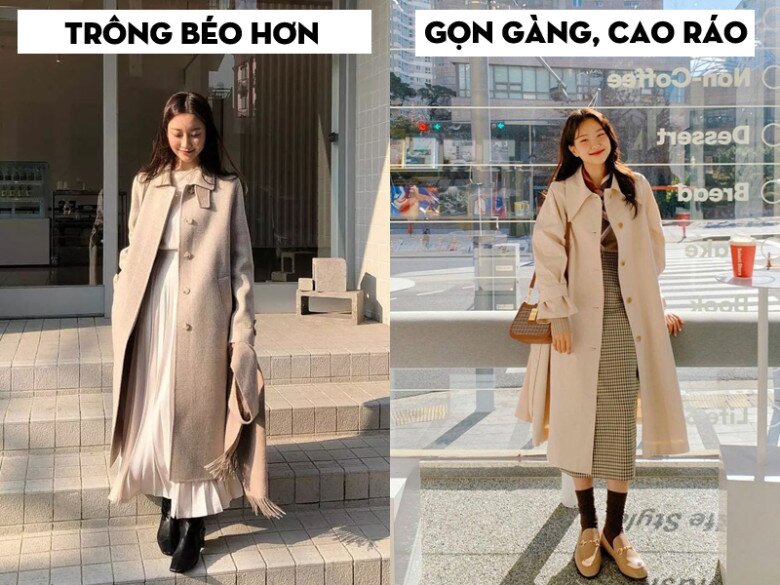 Chỉ cần bạn chọn váy dài khoảng 70-74cm hoặc khoe một chút bắp chân là bạn sẽ trông cao ráo, gọn gàng.