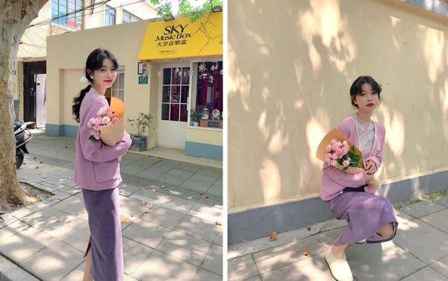 Dù vậy, phong cách đơn sắc vẫn được đánh giá cao nhờ sự tinh tế và tối giản. Chân váy nhung phối cùng áo len đồng điệu về tông và chất liệu mang đến vẻ ngoài trẻ trung, mềm mại và ấm áp.