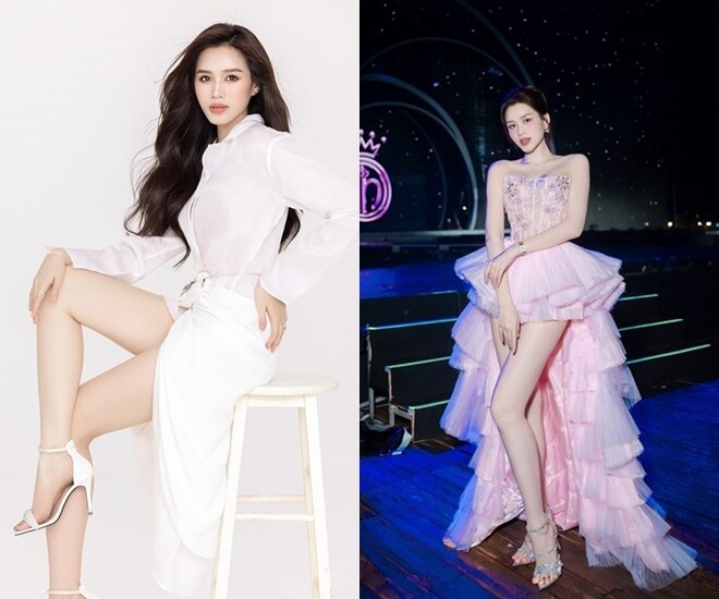 Đỗ Thị Hà có chiều cao nổi bật với đôi chân dài nuột nà.