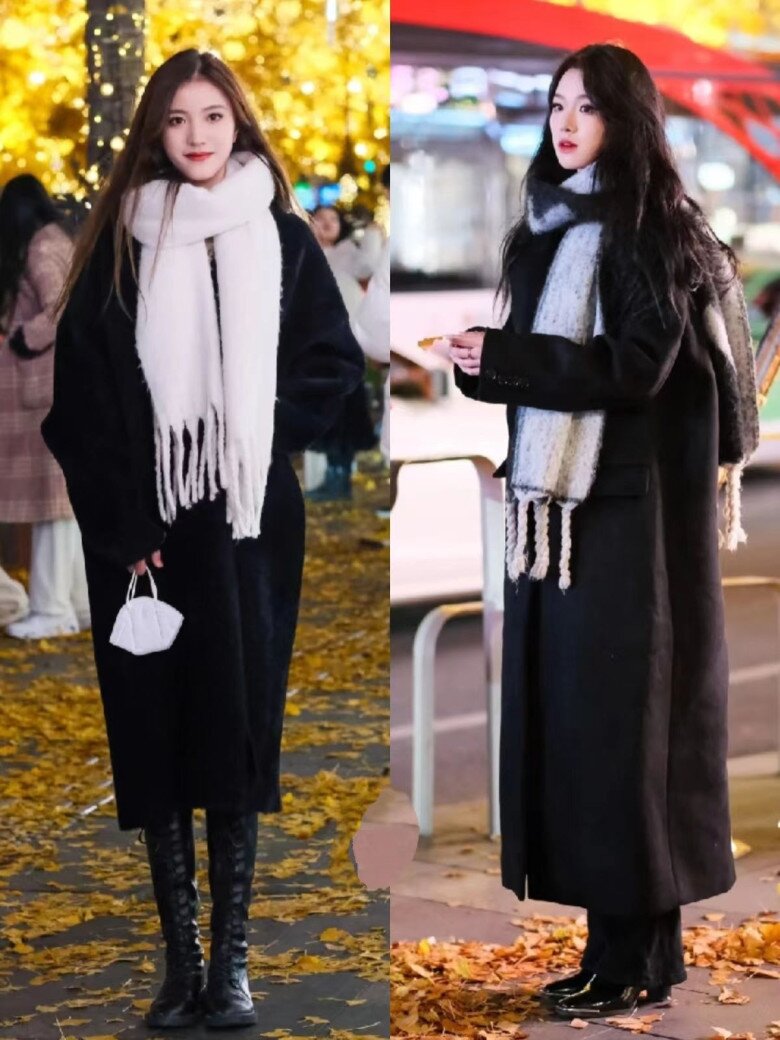 Chỉ cần một chiếc khăn len tông đồng điệu hoặc một đôi boots cao cổ tôn dáng, chiếc áo khoác dài qua gối của bạn sẽ ngay lập tức trở thành biểu tượng thời trang mùa lạnh, vừa ấm áp, vừa thời thượng.