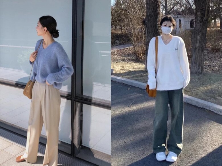 5 combo áo len với quần đẹp bất bại, cả người như được bật filter vừa trẻ xinh vừa cao ráo - 2