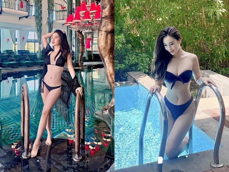 Thỉnh thoảng, những khoảnh khắc diện bikini của Ngọc Mai lại khiến mạng xã hội “bùng nổ”. Cô ưa chuộng các kiểu bikini 2 mảnh khoe body triệt để. Vẻ gợi cảm cùng thân hình săn chắc giúp cô nhận về vô số lời khen.