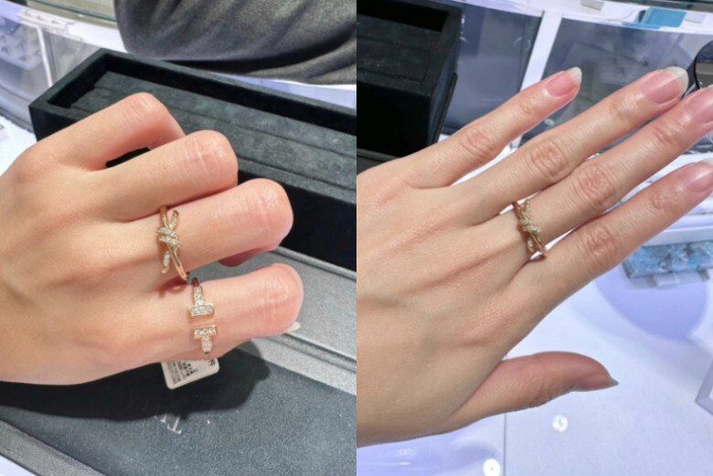 Đeo 2 nhẫn gần nhau hoặc một nhẫn sẽ giúp chị em trông đẹp tinh tế mà vẫn hút tài lộc.