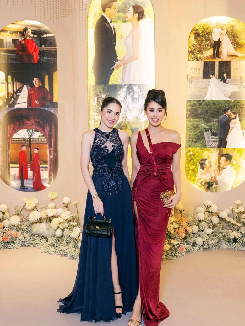 Marie Trâm Anh xách túi của thương hiệu Dolce amp; Gabbana có giá hơn 70 triệu đồng trông sang chảnh và kiêu kỳ không kém chị dâu tương lai.