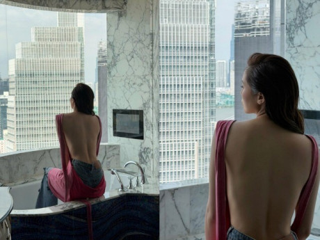 "Nàng Hậu số 1 Vbiz" khoe bóng lưng ai ngắm cũng phải trầm trồ