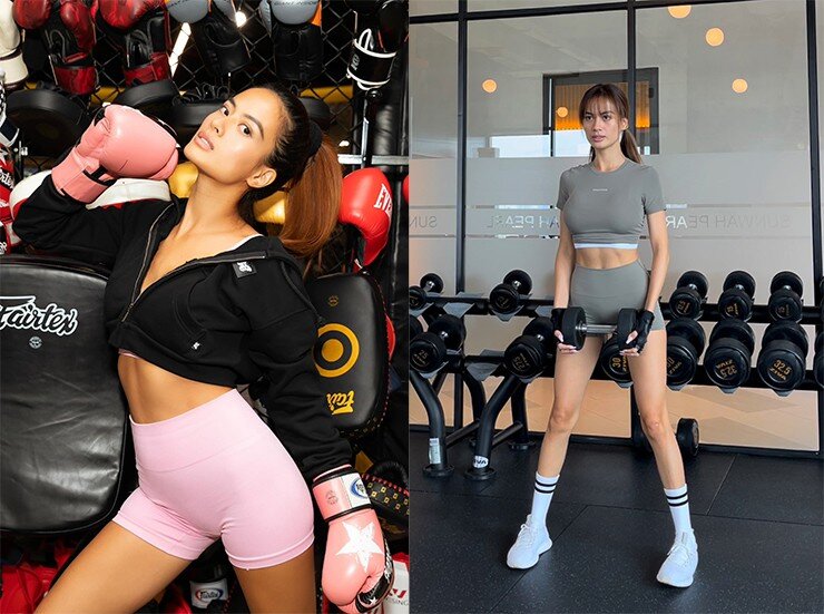 Như Vân đã có nhiều năm theo đuổi bộ môn gym và yoga.