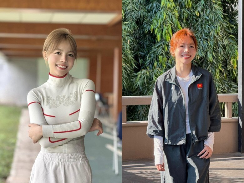 Cô bạn cũng thích làm mới bản thân với những kiểu tóc màu nổi trông trẻ trung.