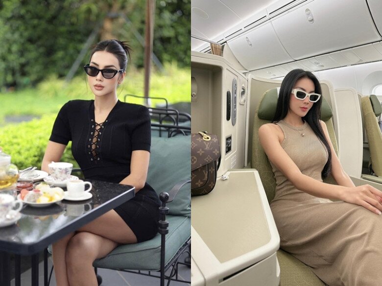 Đời thường, cô nàng cũng chỉ khéo khoe đường cong qua những bộ đồ ôm sát.