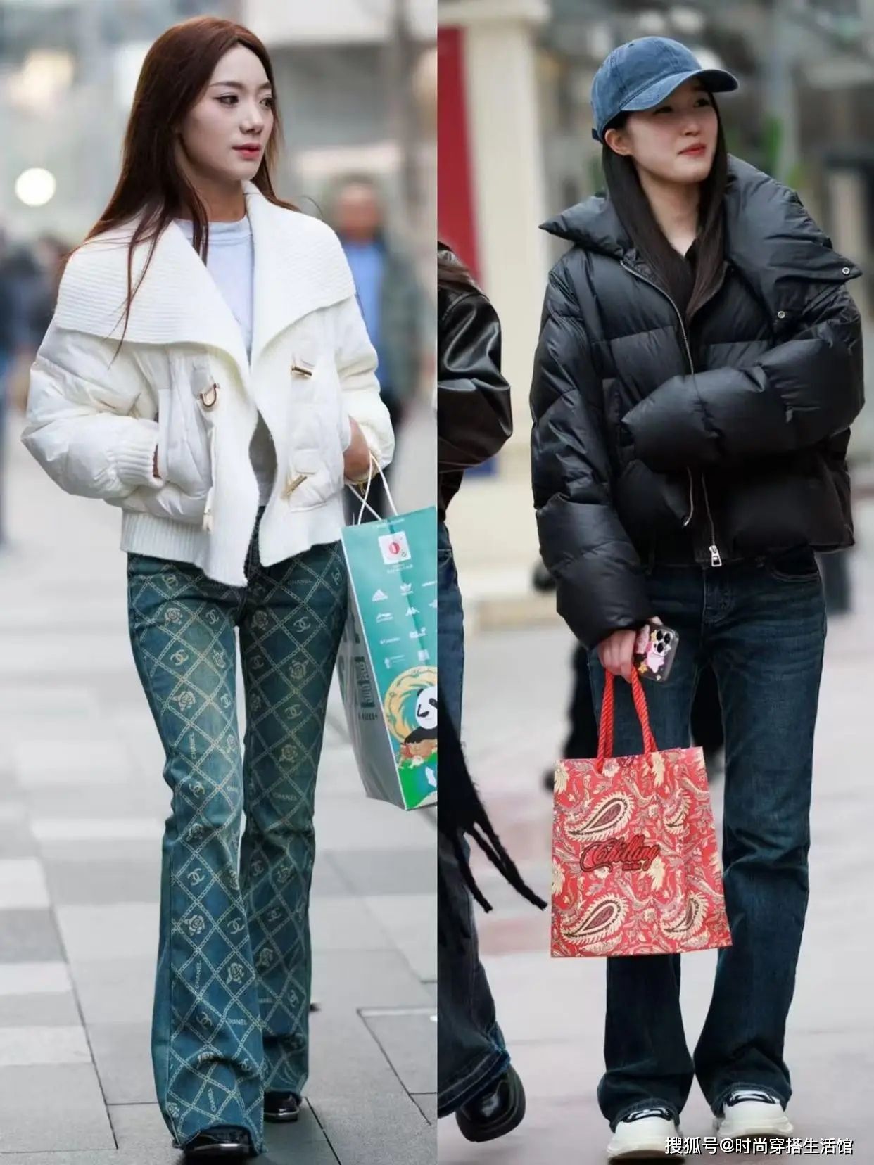 Mặc áo phao nên phối với quần jeans bó sát hay quần ống rộng? Chị em sành thời trang đều áp dụng công thức này - 2