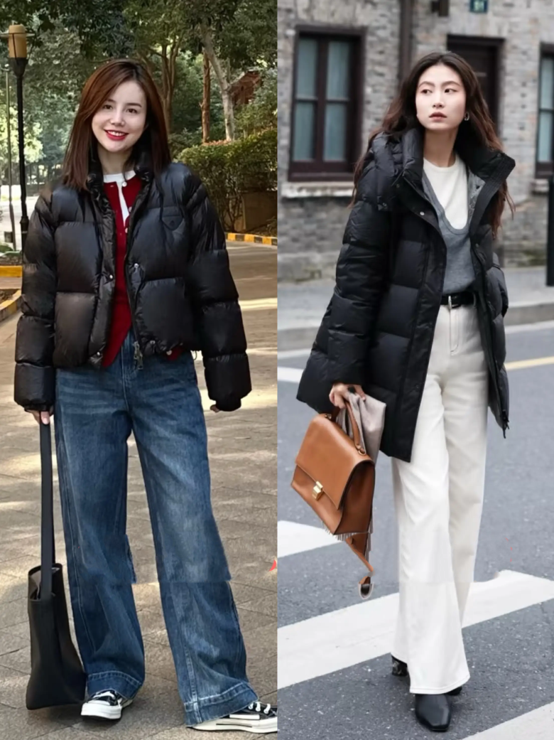 Mặc áo phao nên phối với quần jeans bó sát hay quần ống rộng? Chị em sành thời trang đều áp dụng công thức này - 3