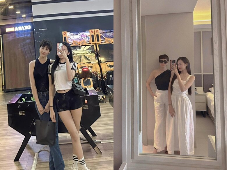 Mẹ của Doãn Hải My - cô Mai Đoàn gây “bão mạng” với vẻ đẹp sang trọng như siêu mẫu, mái tóc tém cá tính và gu thời trang thời thượng, hiện đại.