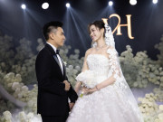 Thời trang - Đỗ Thị Hà thay bốn đầm khoe vai trong tiệc cưới ở Hà Nội