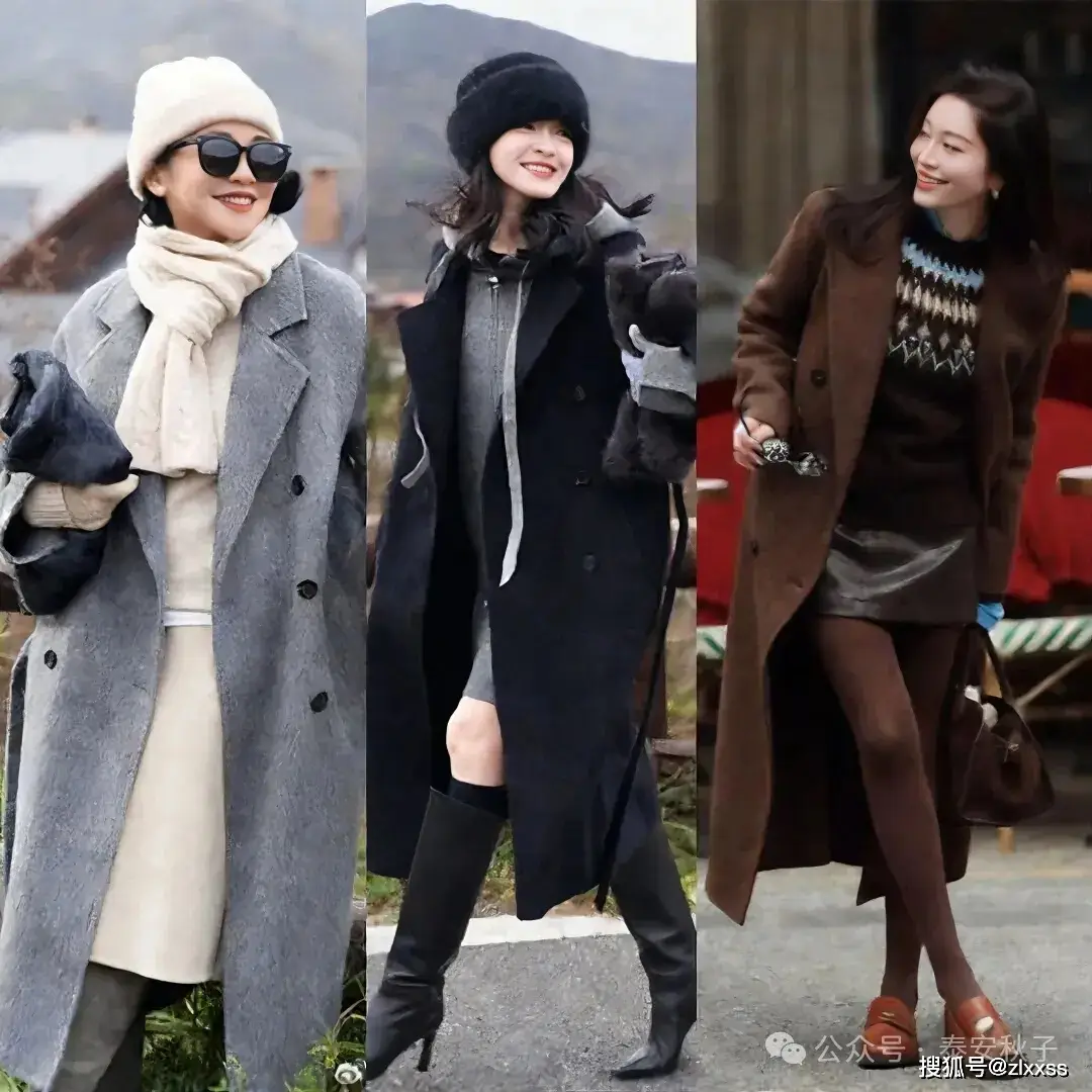 Với những cô nàng nhỏ nhắn, việc chọn lớp áo trong cùng màu với khăn quàng cổ hoặc mũ, phối cùng áo khoác dài ngang gối sẽ giúp phá vỡ đường chia ngang cơ thể, tạo cảm giác gọn gàng và cao ráo hơn. 