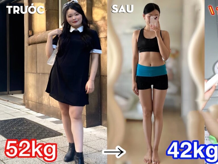 Nữ Youtuber người Nhật đã giảm thành công 10kg sau 2 tháng mà không cần tập nặng.
