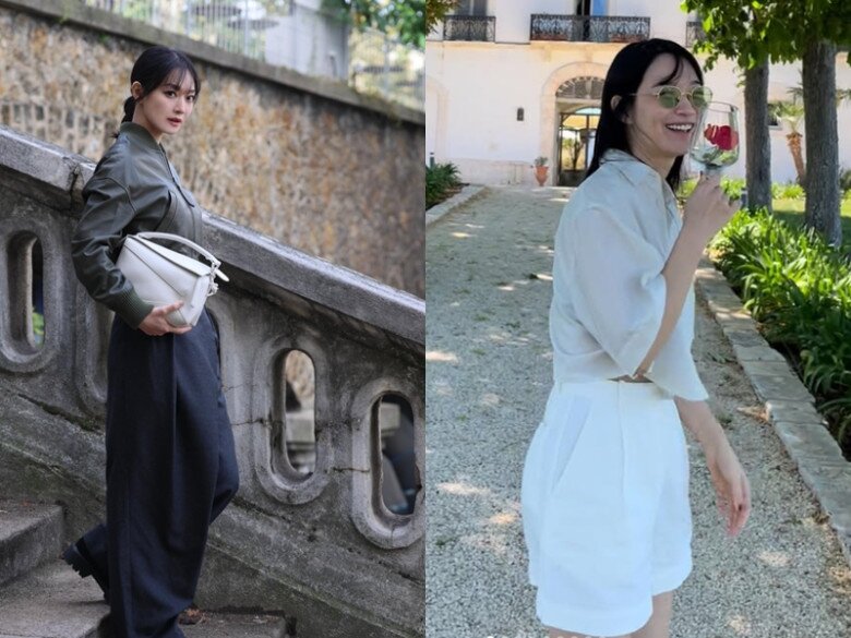 Quần ống rộng, áo phom oversize mang tới vẻ phóng khoáng lại che khuyết điểm hình thể là những items mà chị em có thể học hỏi từ mỹ nhân xứ Hàn.