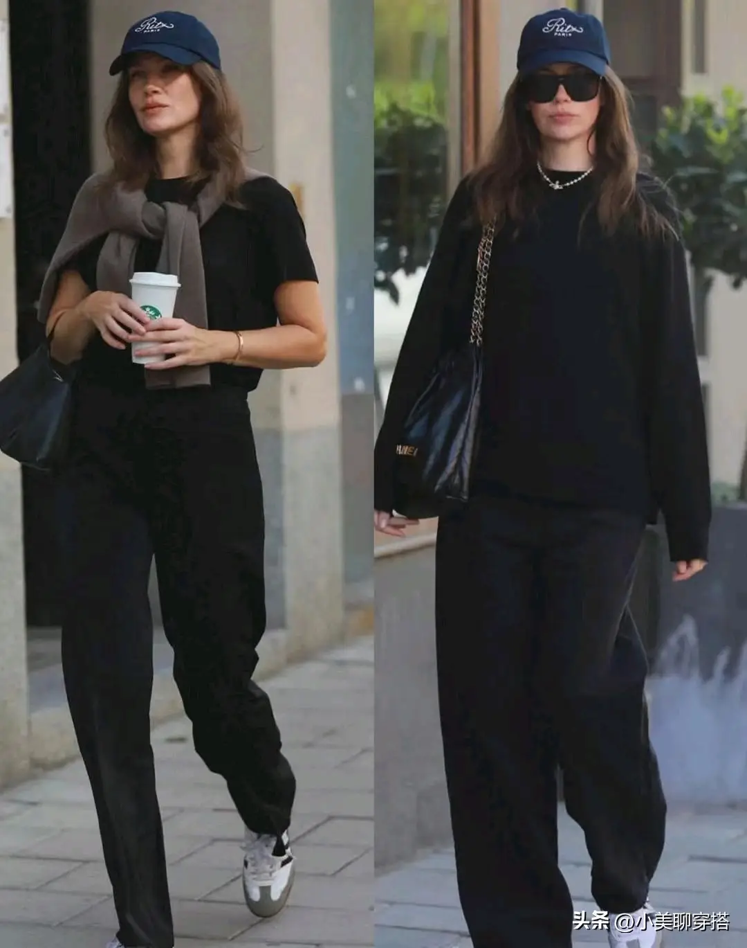 Với những ai muốn “ăn gian” vóc dáng, combo áo len đen oversize và quần ống rộng đen chính là lựa chọn lý tưởng. Hiệu ứng tone-sur-tone giúp che khuyết điểm, làm cơ thể trông mảnh mai hơn, đồng thời toát lên vẻ thời thượng, thanh lịch và đầy khí chất.