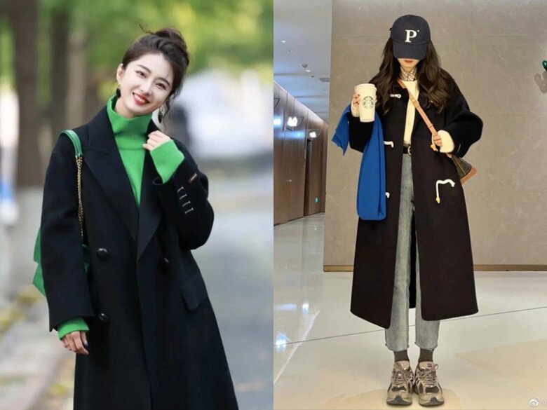 Trong tủ chỉ có một chiếc áo khoác đen, tôi áp dụng 5 cách mặc này không bao giờ bị amp;#34;già chátamp;#34;, ai cũng khen xinh - 2